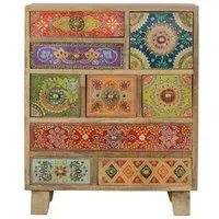 Narduzu Multi Drawer Chest - Natural, Mango Wood