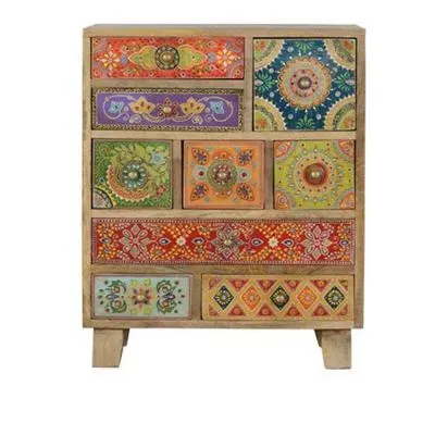 Narduzu Multi Drawer Chest - Natural, Mango Wood