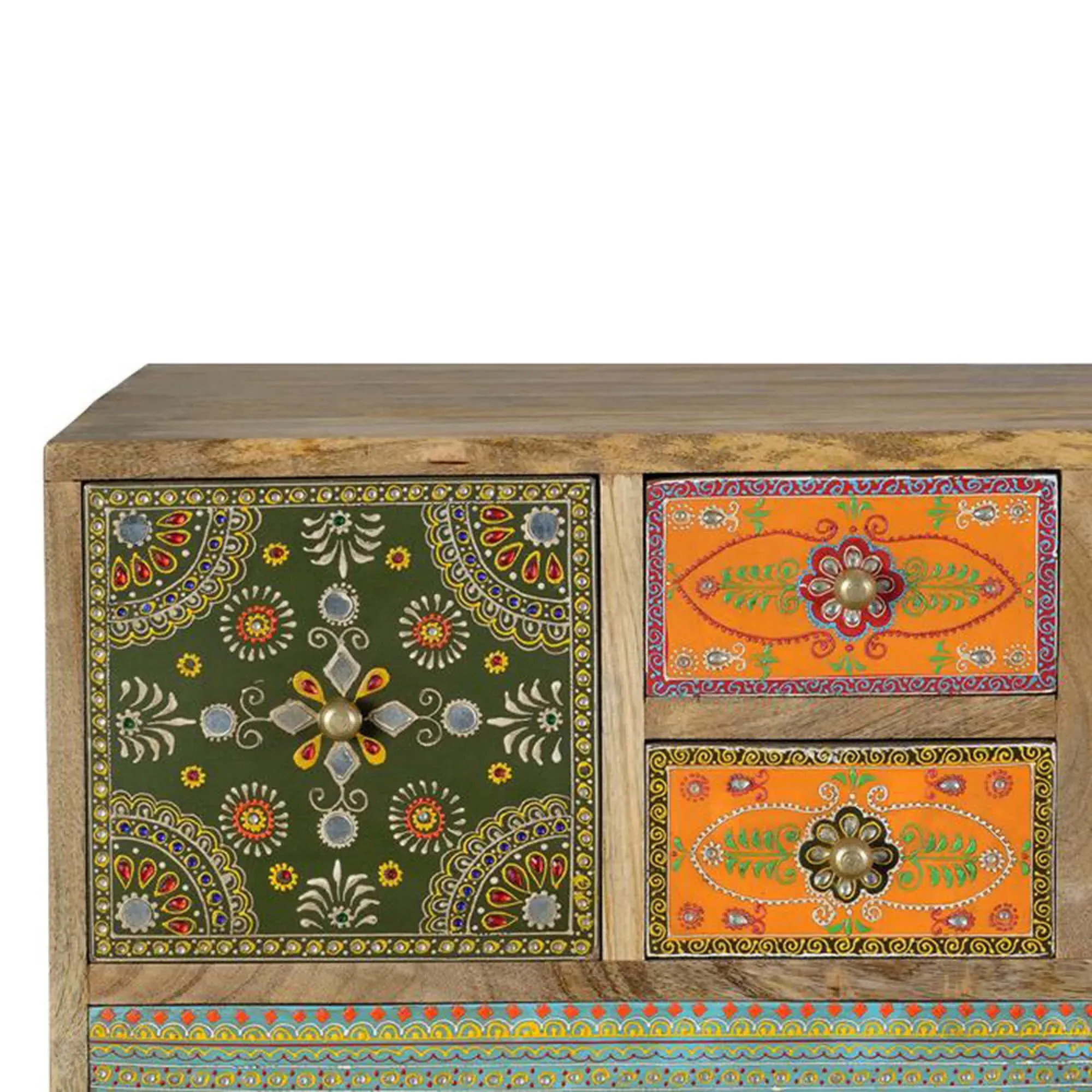Nazlini Multi Drawer Wide Chest - Mango Wood