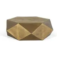 Newtown Hexagon Coffee Table - Gold, Metal