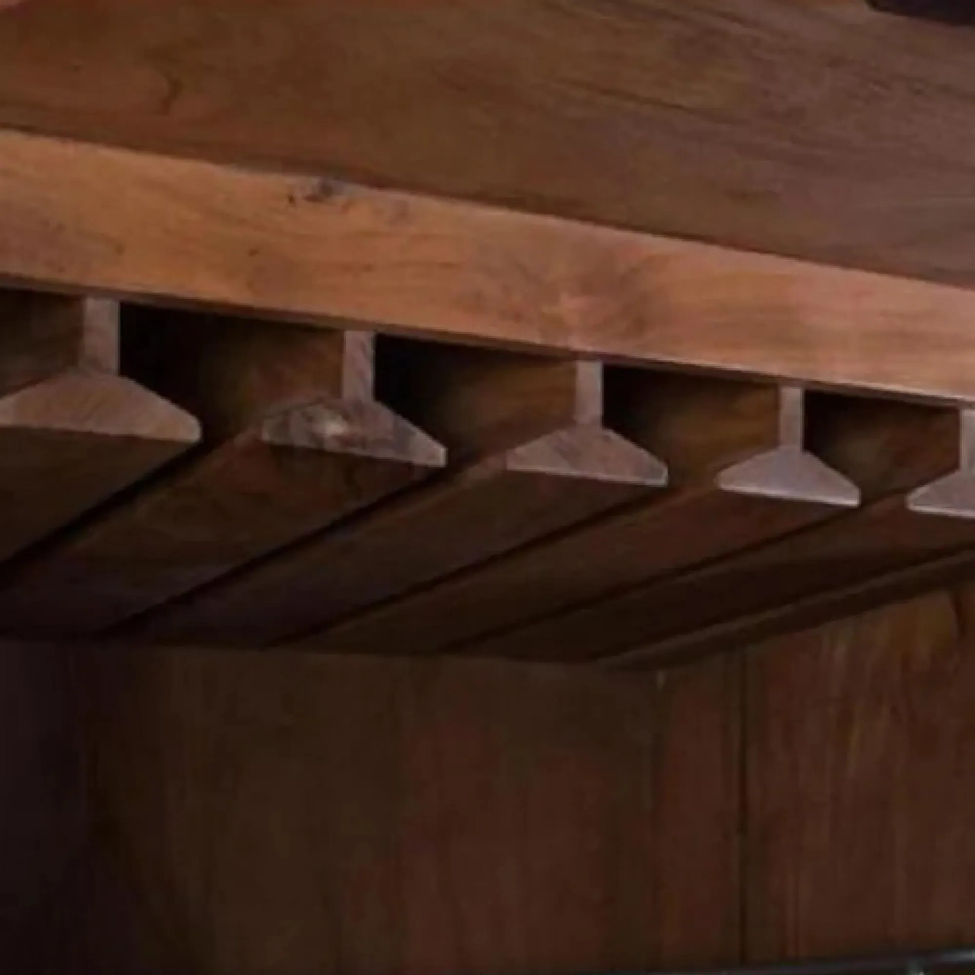 Niarada Curved 2 Door Bar Cabinet - Natural, Acacia Wood