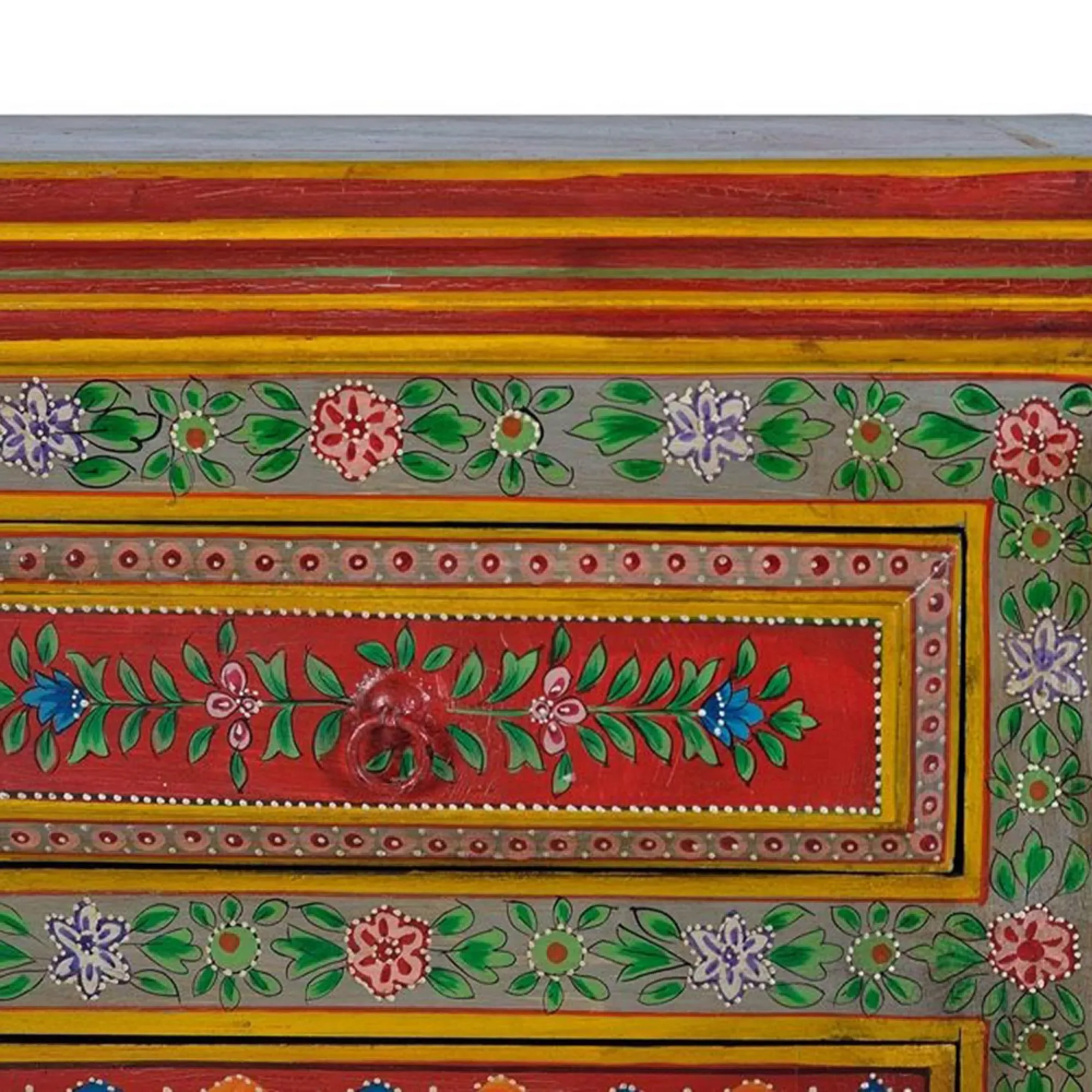 Nicolara 3 Door Medium Sideboard - Red, Mango Wood