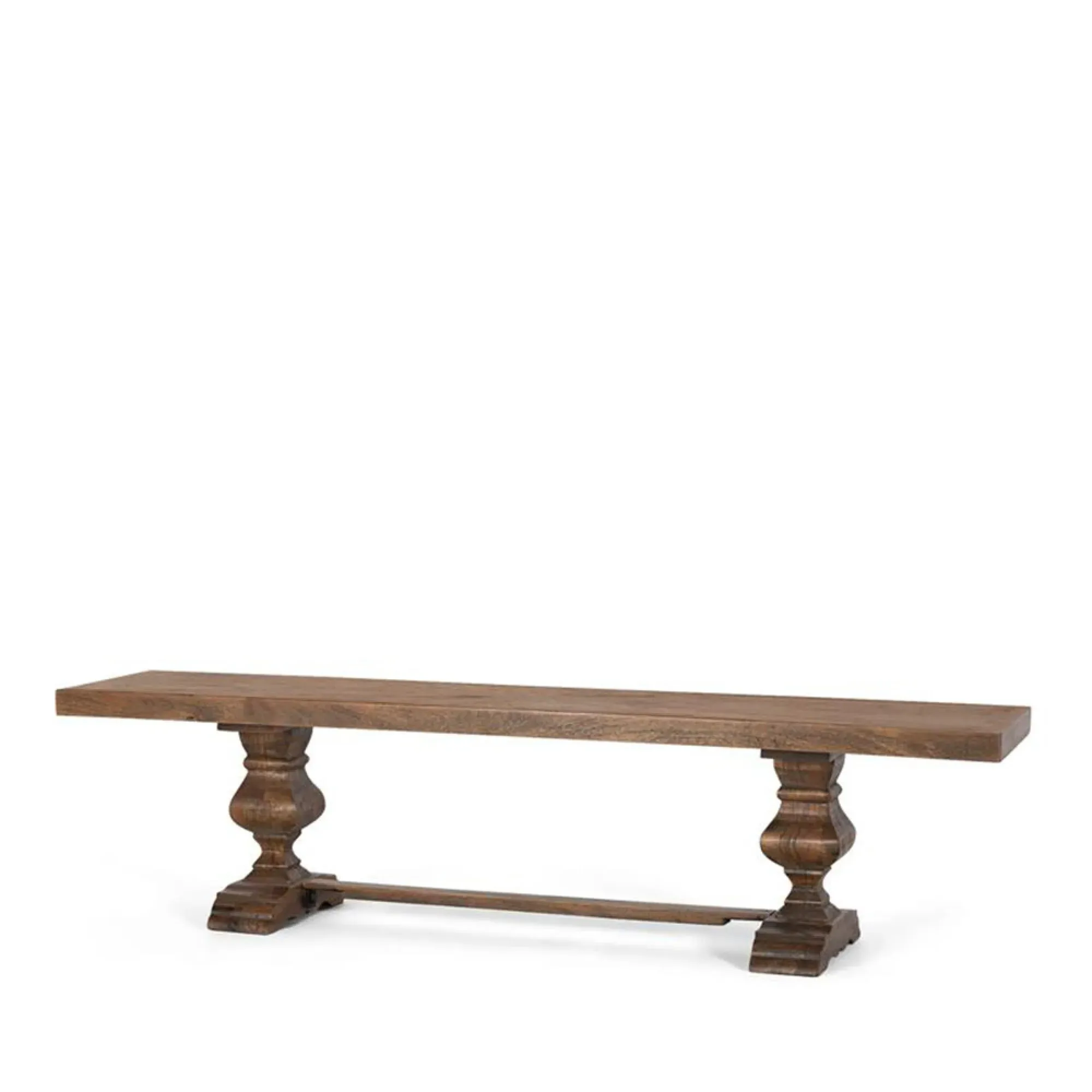 Noemi Large Dining Bench - Rustic, Mango Wood