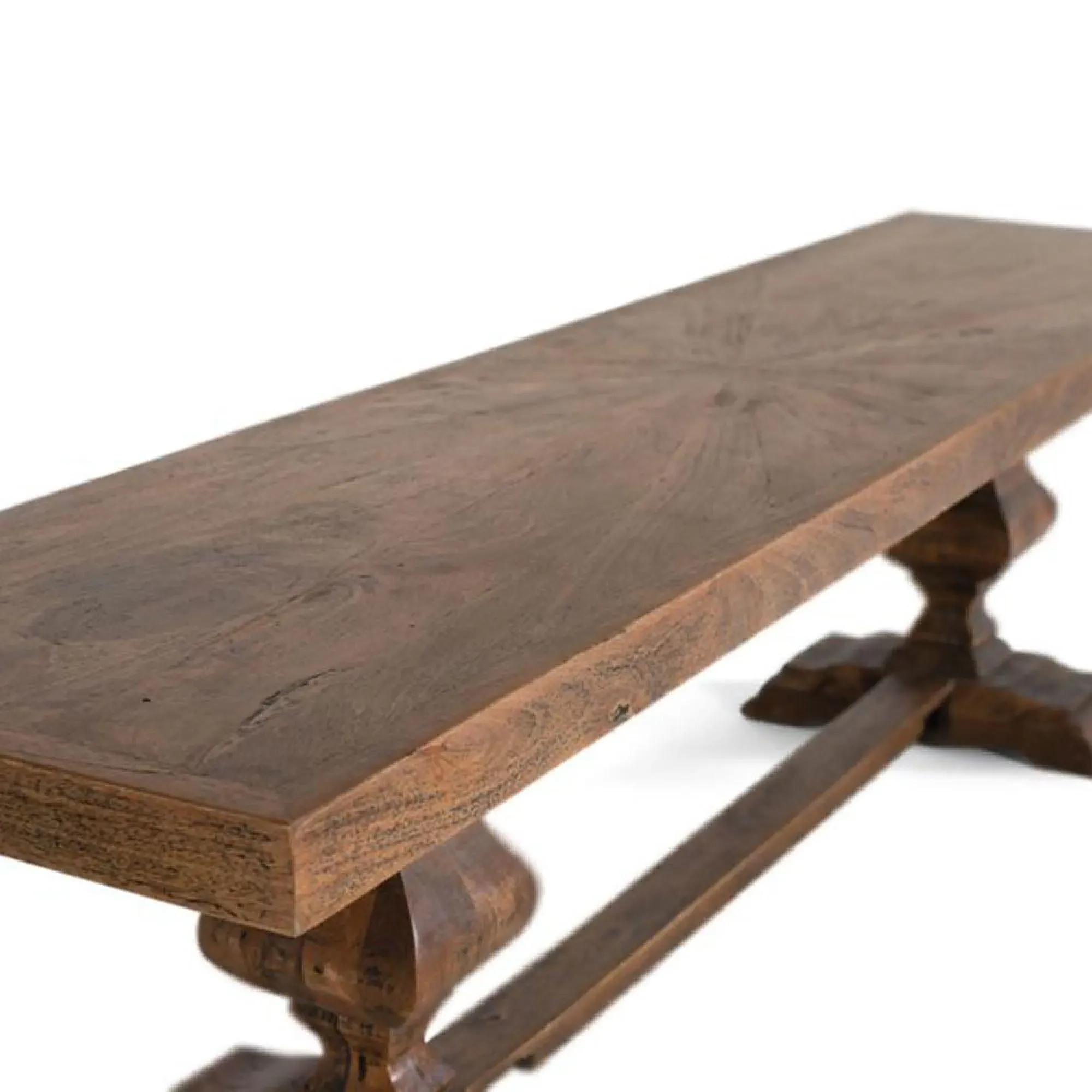 Noemi Large Dining Bench - Rustic, Mango Wood