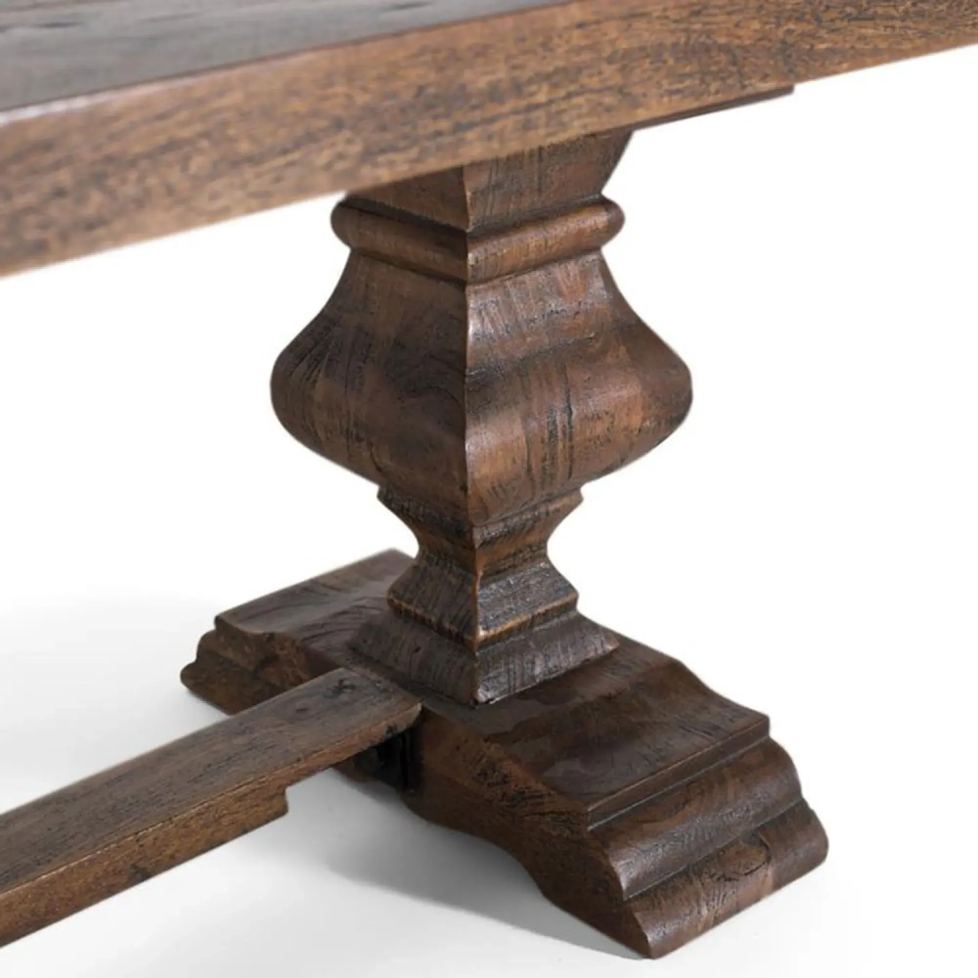 Noemi Large Dining Bench - Rustic, Mango Wood