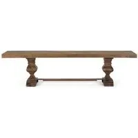 Noemi Large Dining Bench - Rustic, Mango Wood