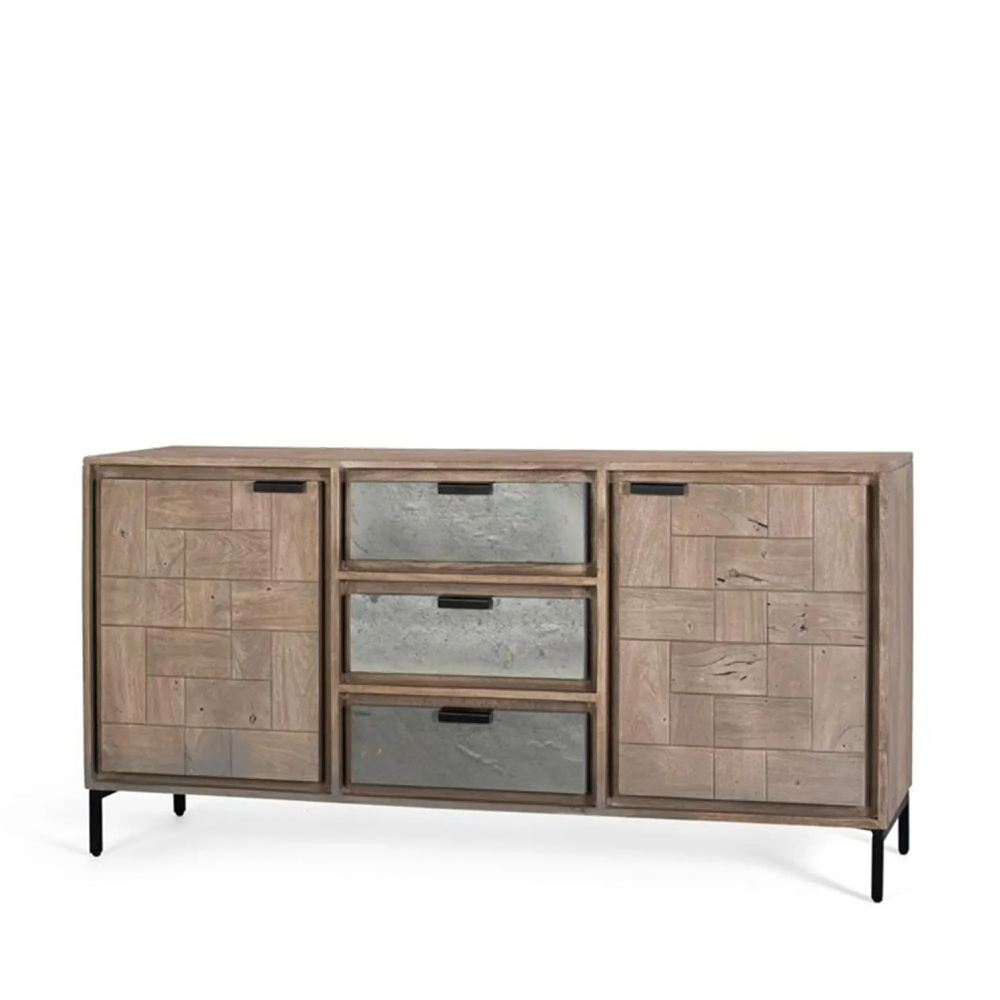 Olbia Large Sideboard - Rustic, Acacia Wood