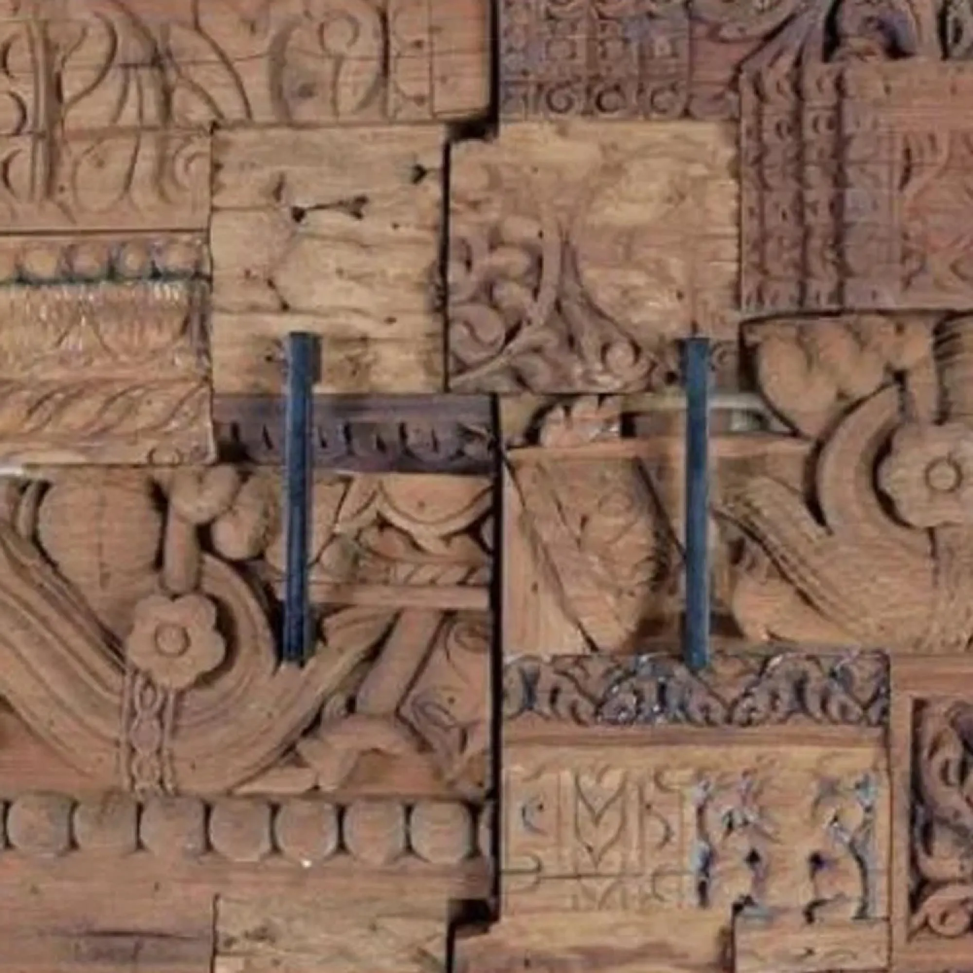 Omao Carved 2 Door Wardrobe - Natural, Mango Wood