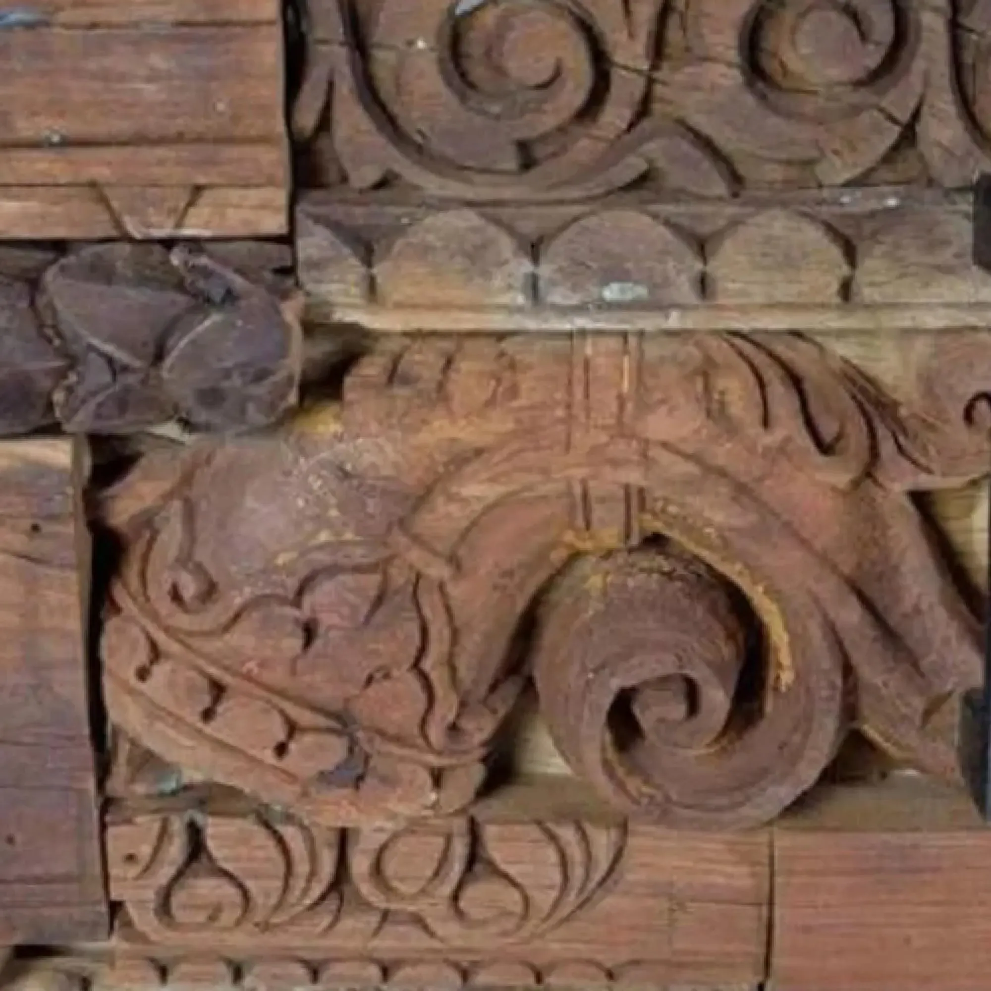 Omao Large TV Unit with Storage - Natural, Mango Wood