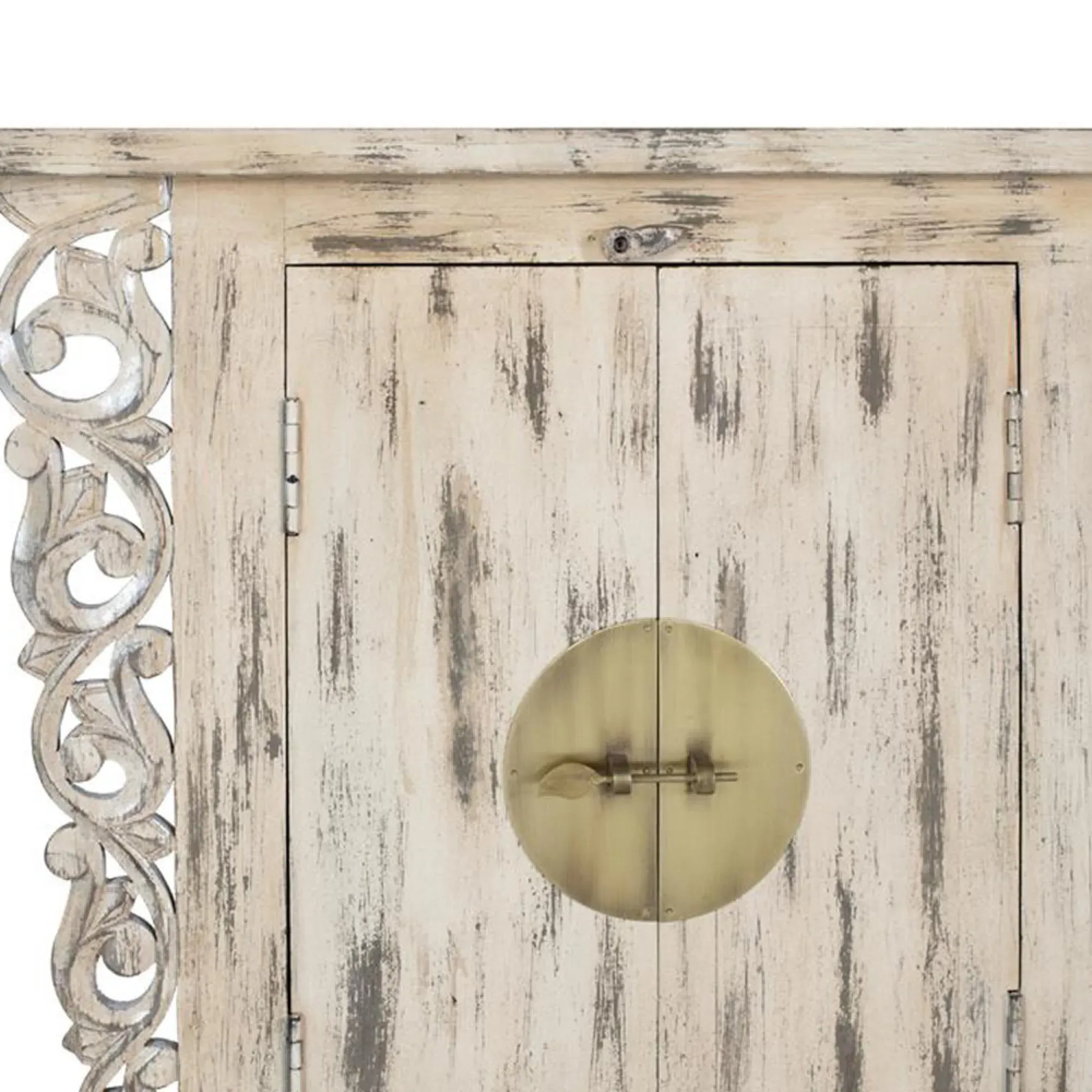 Oshteca 2 Door Medium Sideboard - Beige, Mango Wood