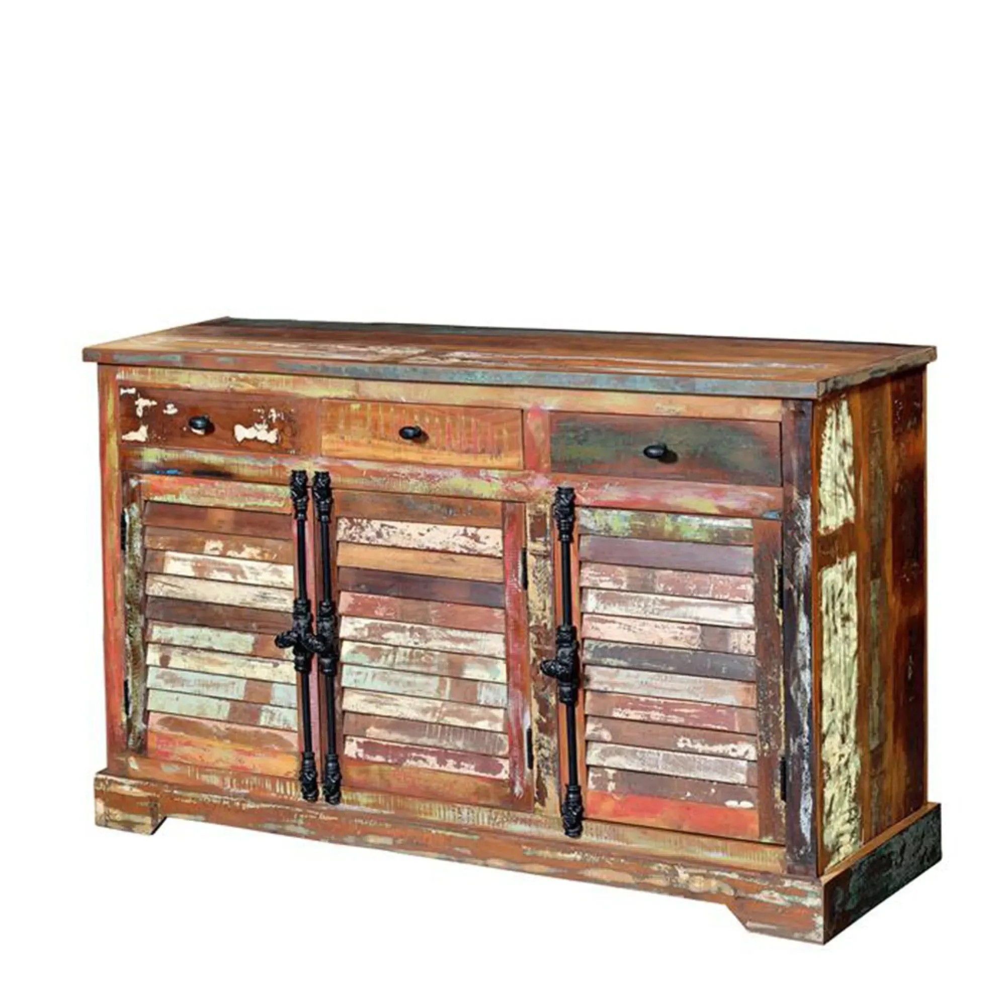 Ostenth 3 Door Medium Sideboard - Recycled Wood