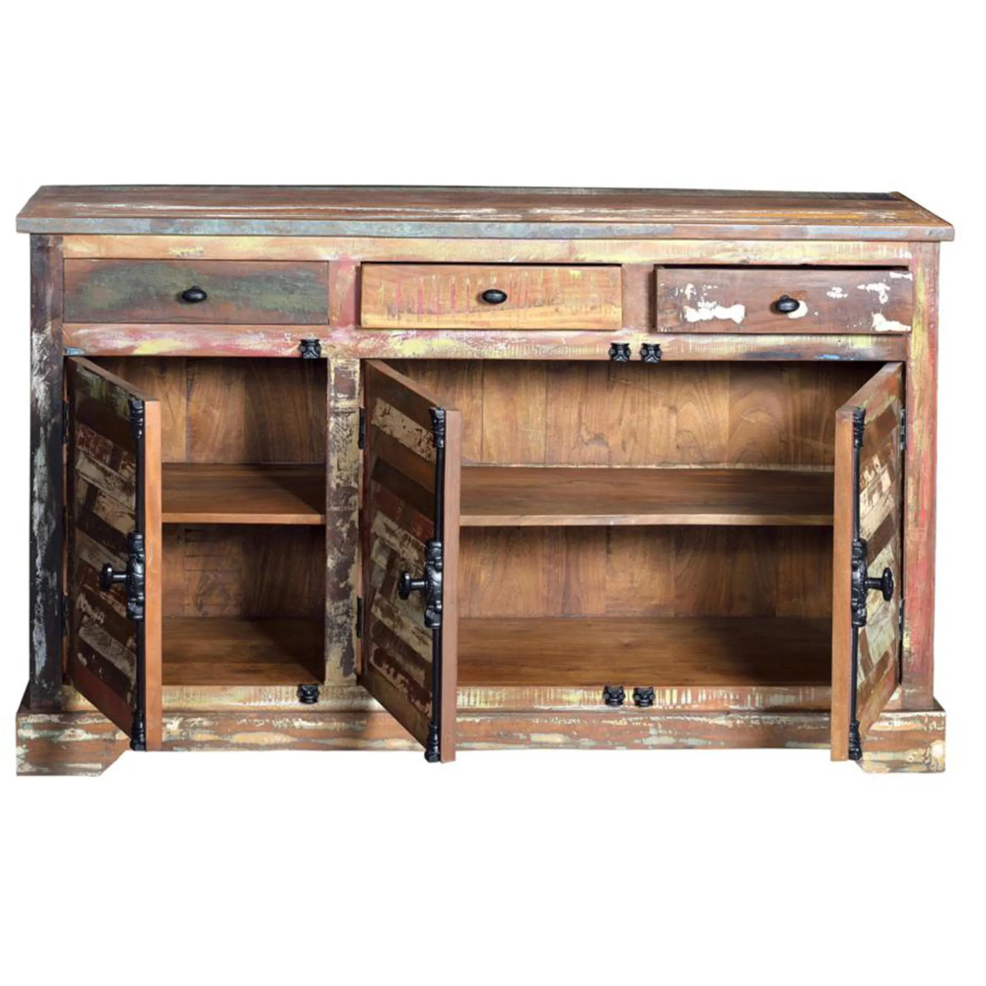 Ostenth 3 Door Medium Sideboard - Recycled Wood