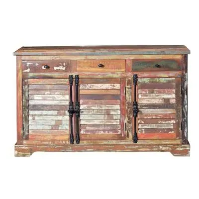 Ostenth 3 Door Medium Sideboard - Recycled Wood