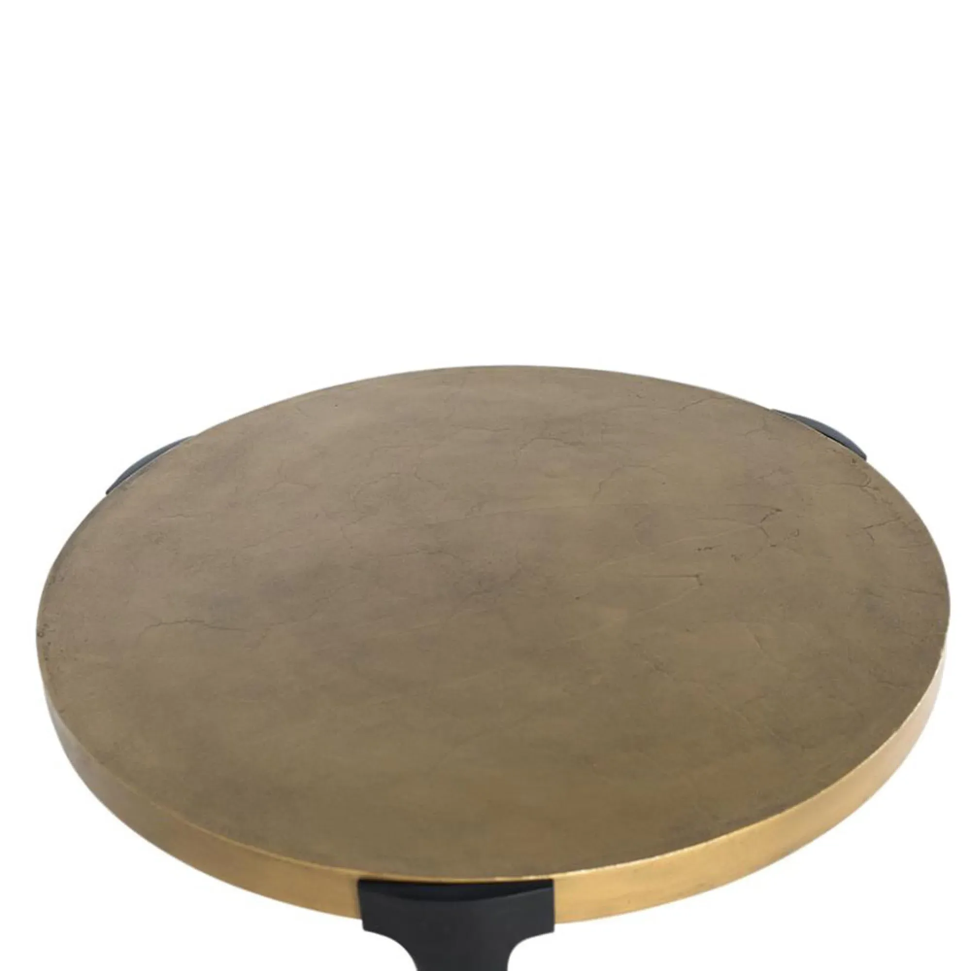 Oxwich Round Coffee Table - Gold, Metal