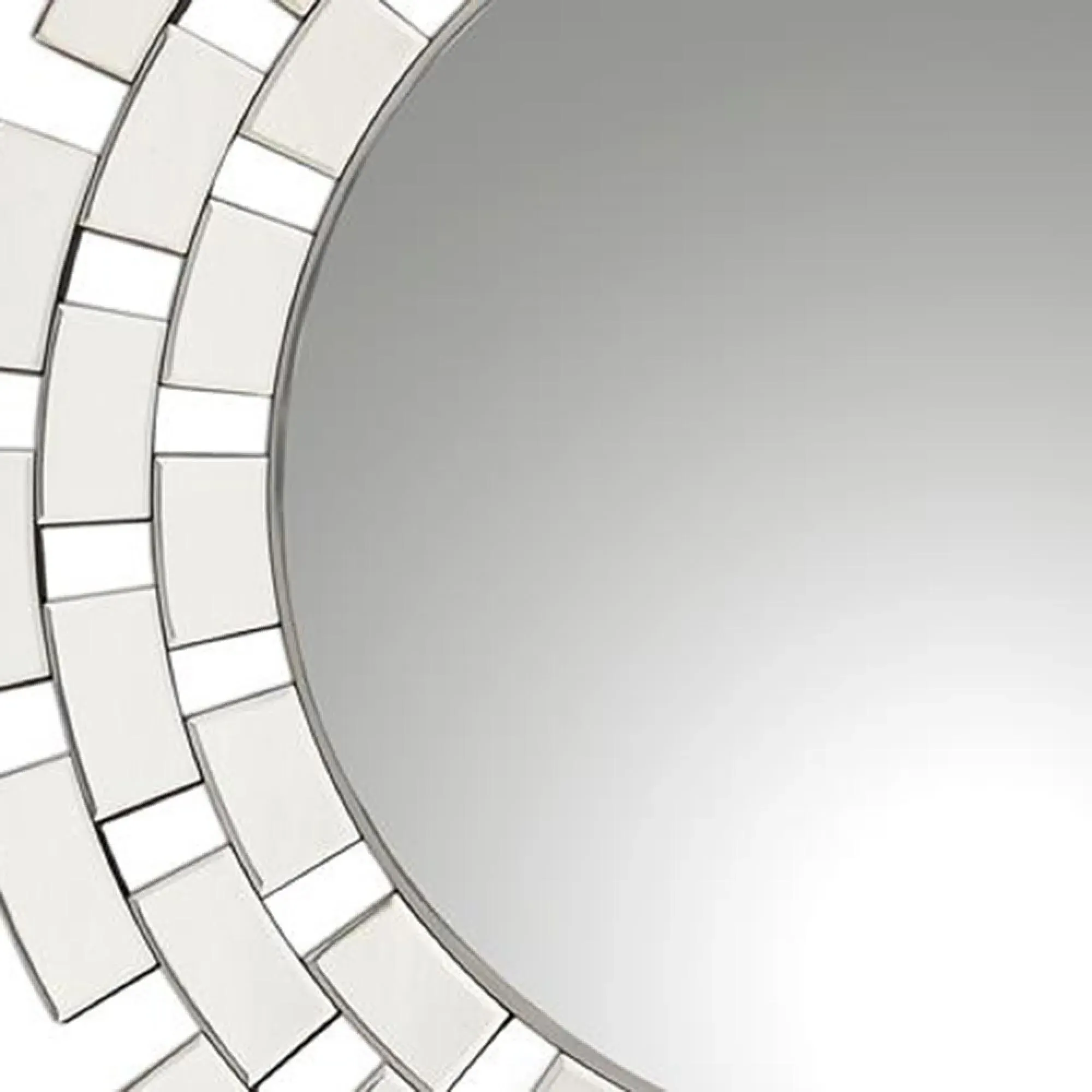 Oyampis Round Wall Mirror - Beveled Glass