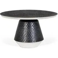 Palermo Round Large Coffee Table - Dark Grey, Metal