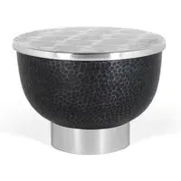 Palermo Round Large Coffee Table with Storage - Grey