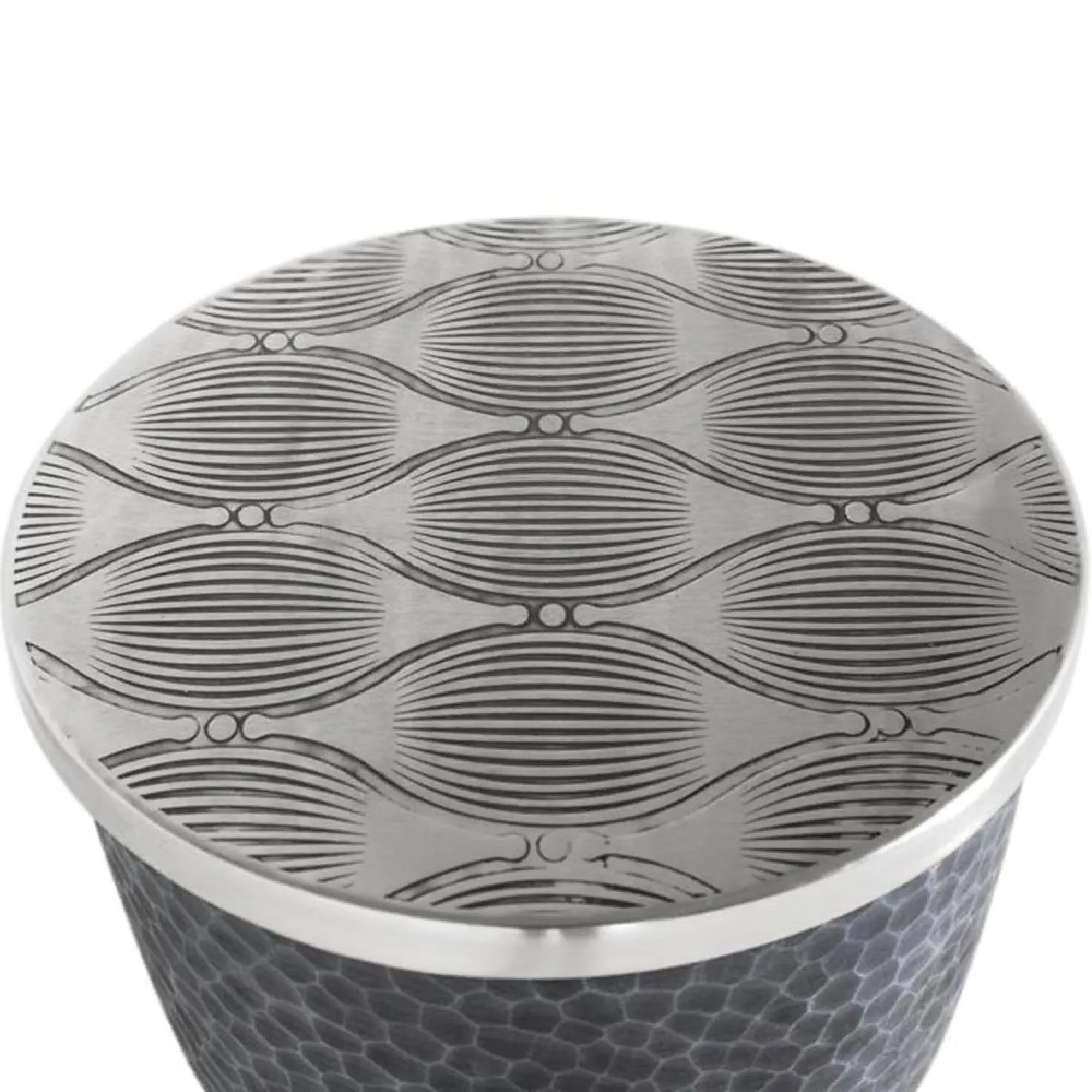 Palermo Round Small Coffee Table with Storage - Grey