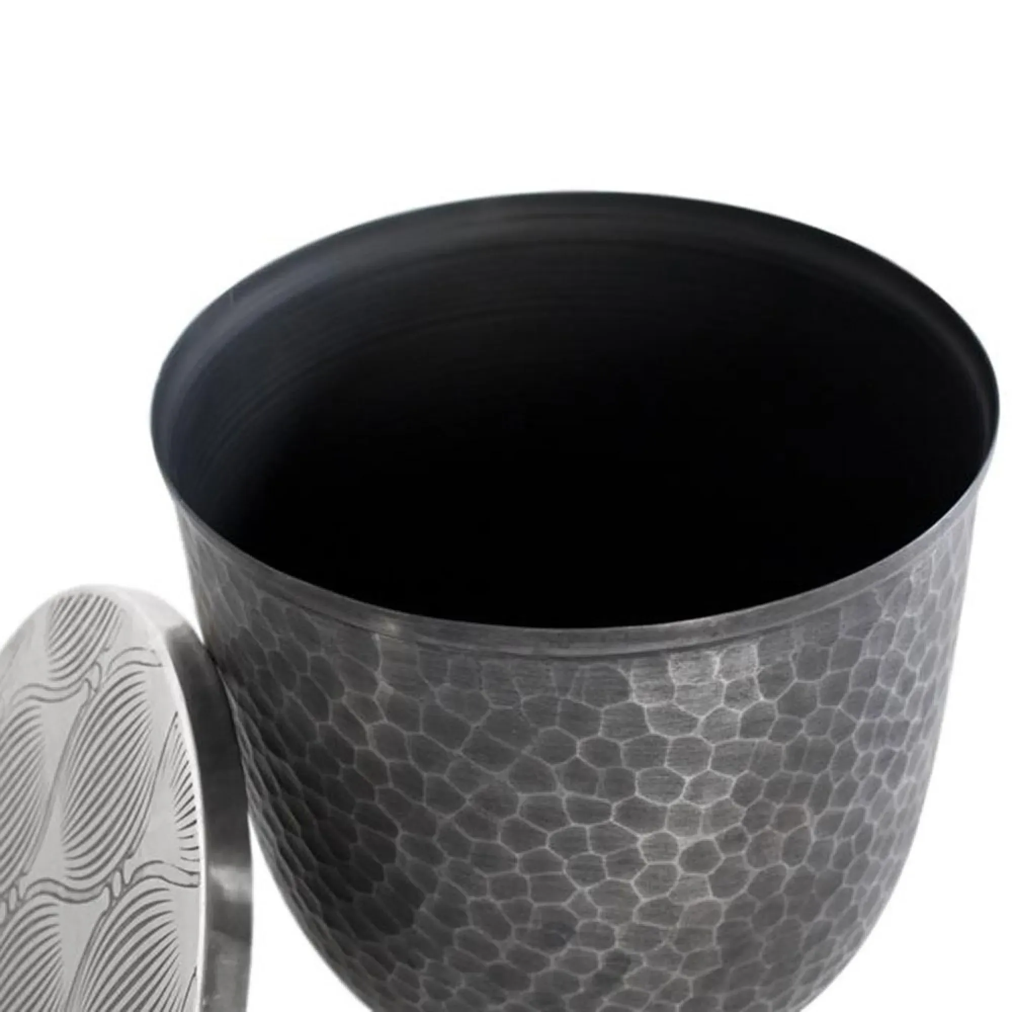 Palermo Round Small Coffee Table with Storage - Grey