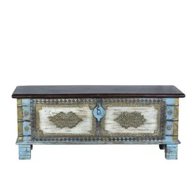 Pamhagen Storage Trunk - Bronze, Mango Wood image