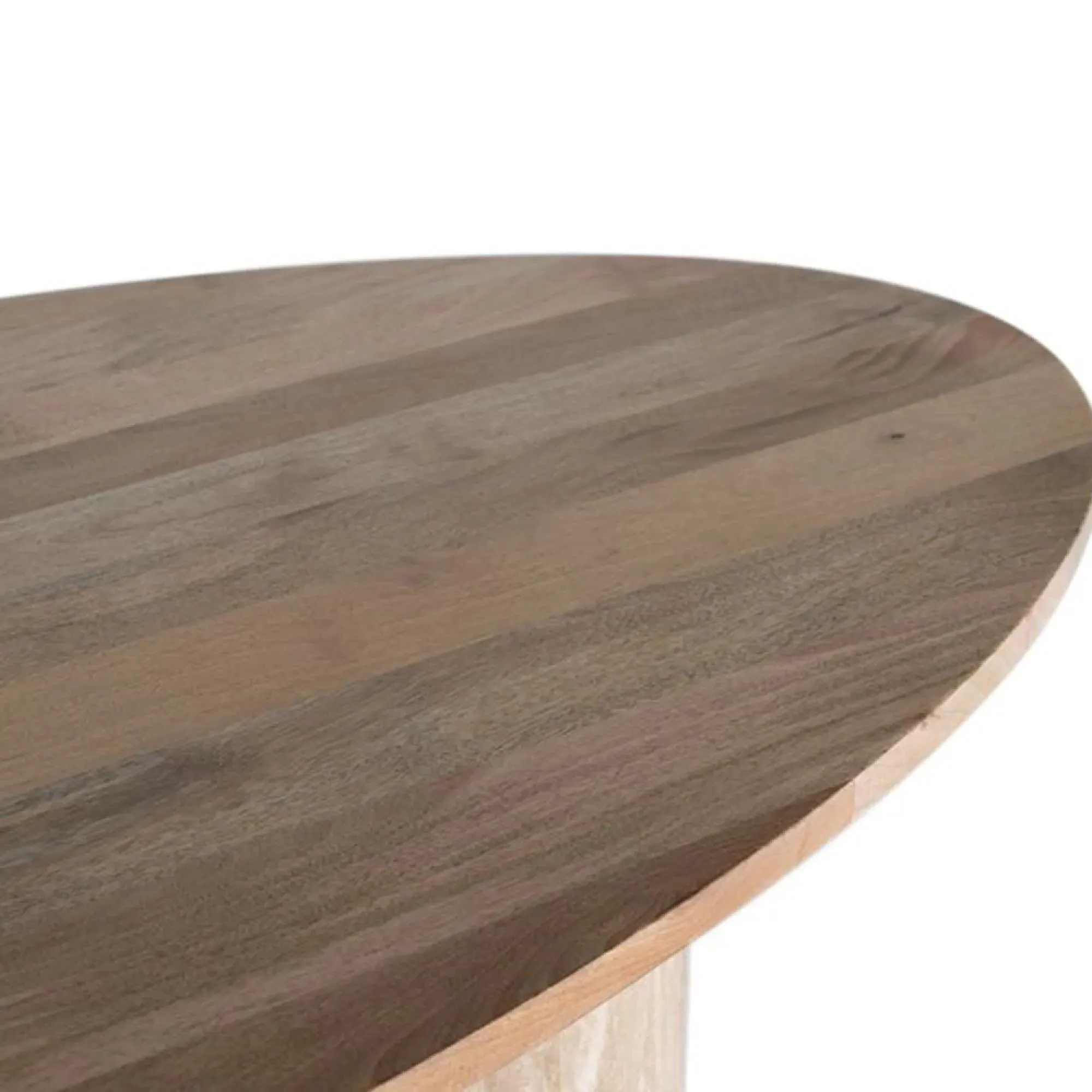Parma Oval 8-Seater Double Pedestal Dining Table - Natural, Mango Wood