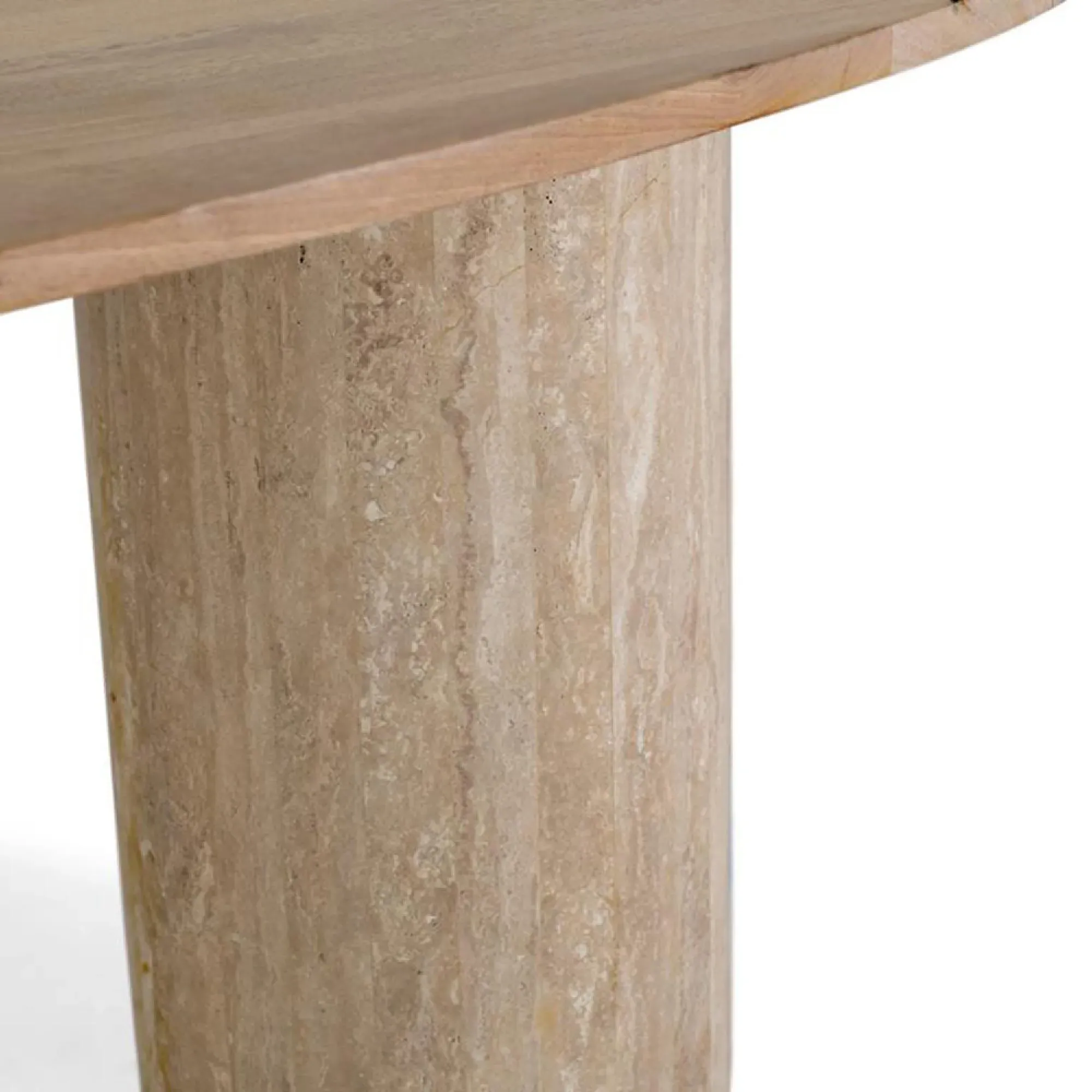 Parma Oval 8-Seater Double Pedestal Dining Table - Natural, Mango Wood