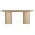 Parma Oval 8-Seater Double Pedestal Dining Table - Natural, Mango Wood