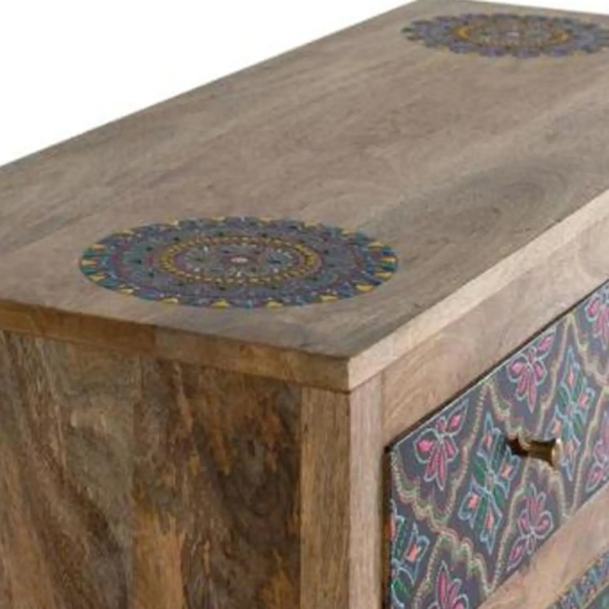 Pease 4 Drawer Hall Cabinet - Mango Wood