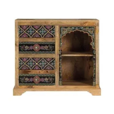 Pease 4 Drawer Hall Cabinet - Mango Wood image