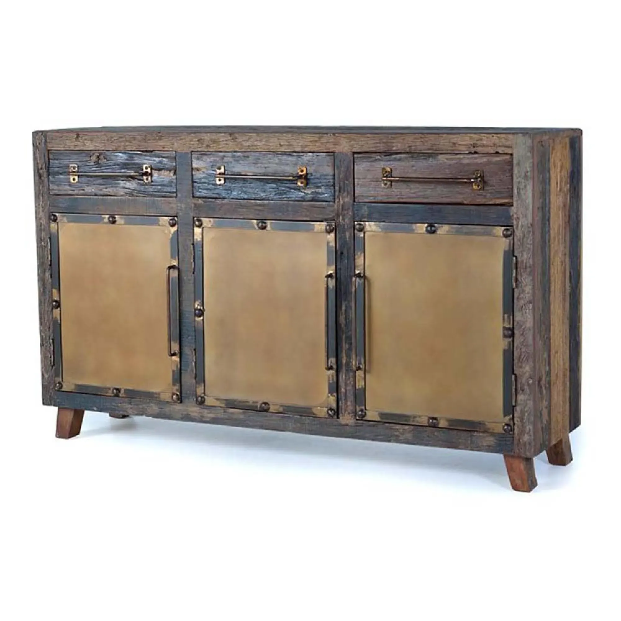 Pemberton 2 Door Medium Sideboard - Natural, Railway Wood