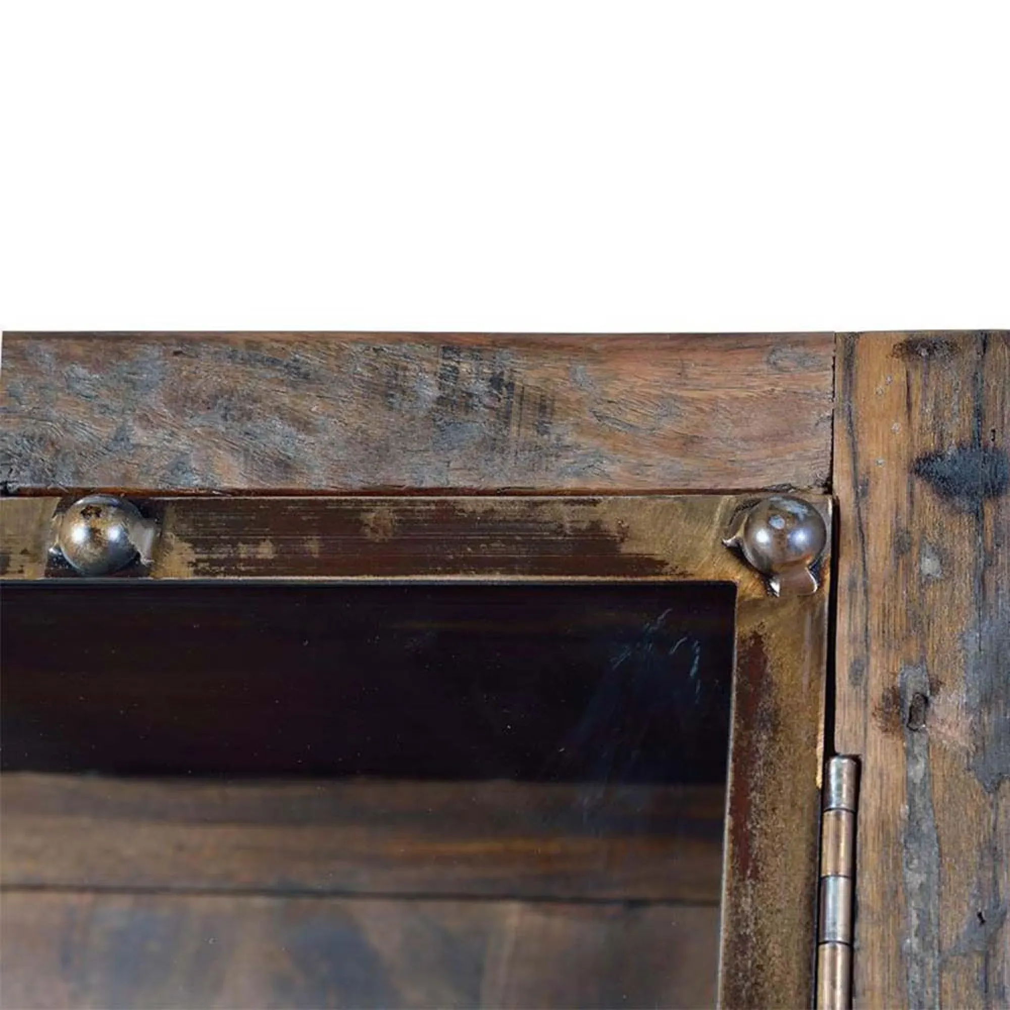 Pemberton Railway Wood 2 Door Display Cabinet - Natural