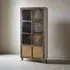 Pemberton Railway Wood 2 Door Display Cabinet - Natural