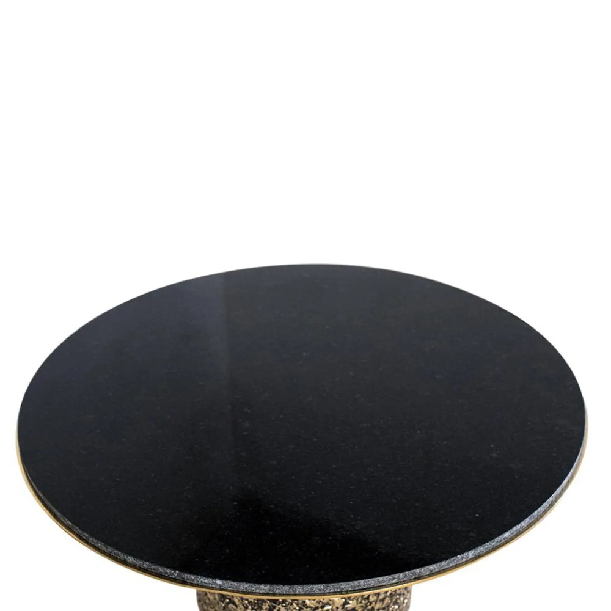 Pembroke Round Coffee Table - Black, Marble