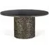 Pembroke Round Coffee Table - Black, Marble