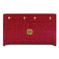 Pesaro 2 Door Medium Sideboard - Red, Mango Wood