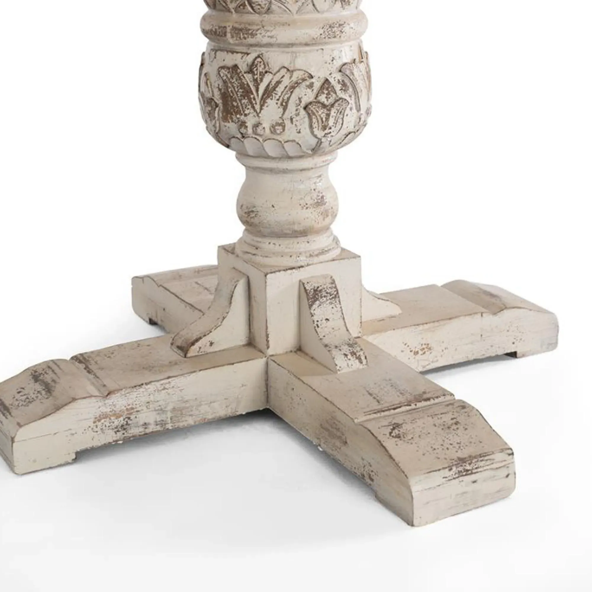 Pescara Round Pedestal Dining Table - Natural, Mango Wood