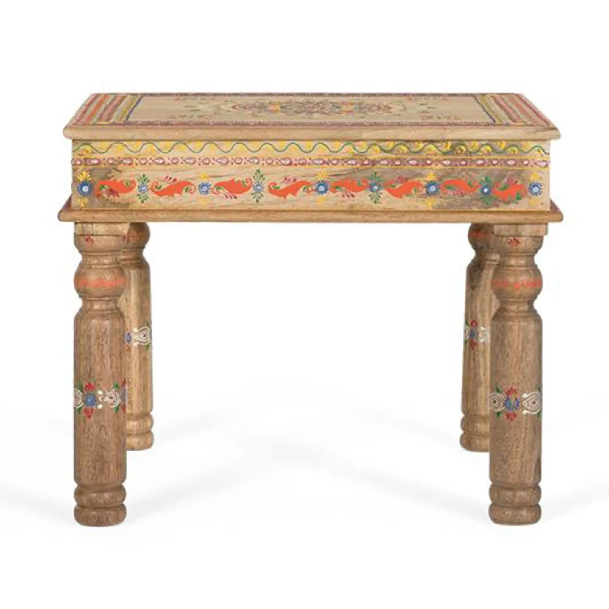 Piacenza Square Side Table - Natural, Mango Wood