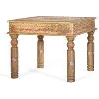 Piacenza Square Side Table - Natural, Mango Wood