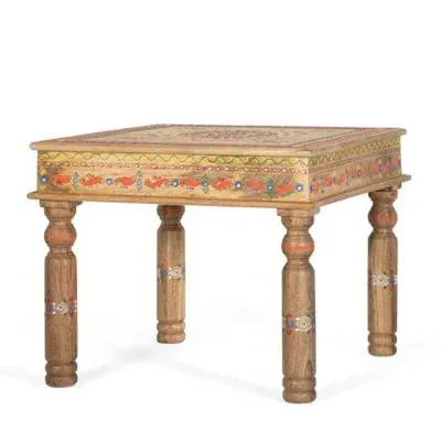 Piacenza Square Side Table - Natural, Mango Wood image