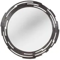Pisa Round Wall Mirror - Bronze
