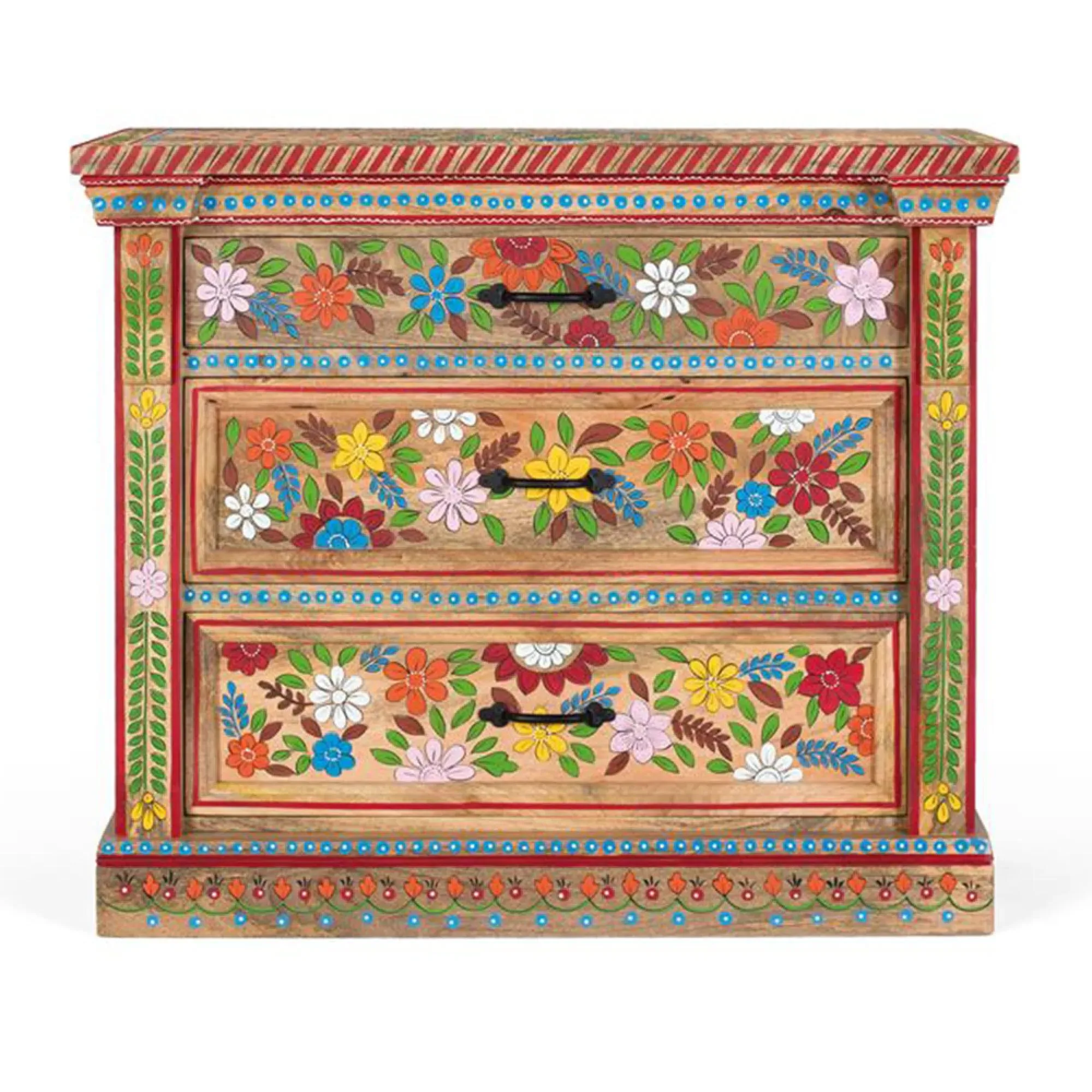 Pistoia 3 Drawer Chest - Natural, Mango Wood