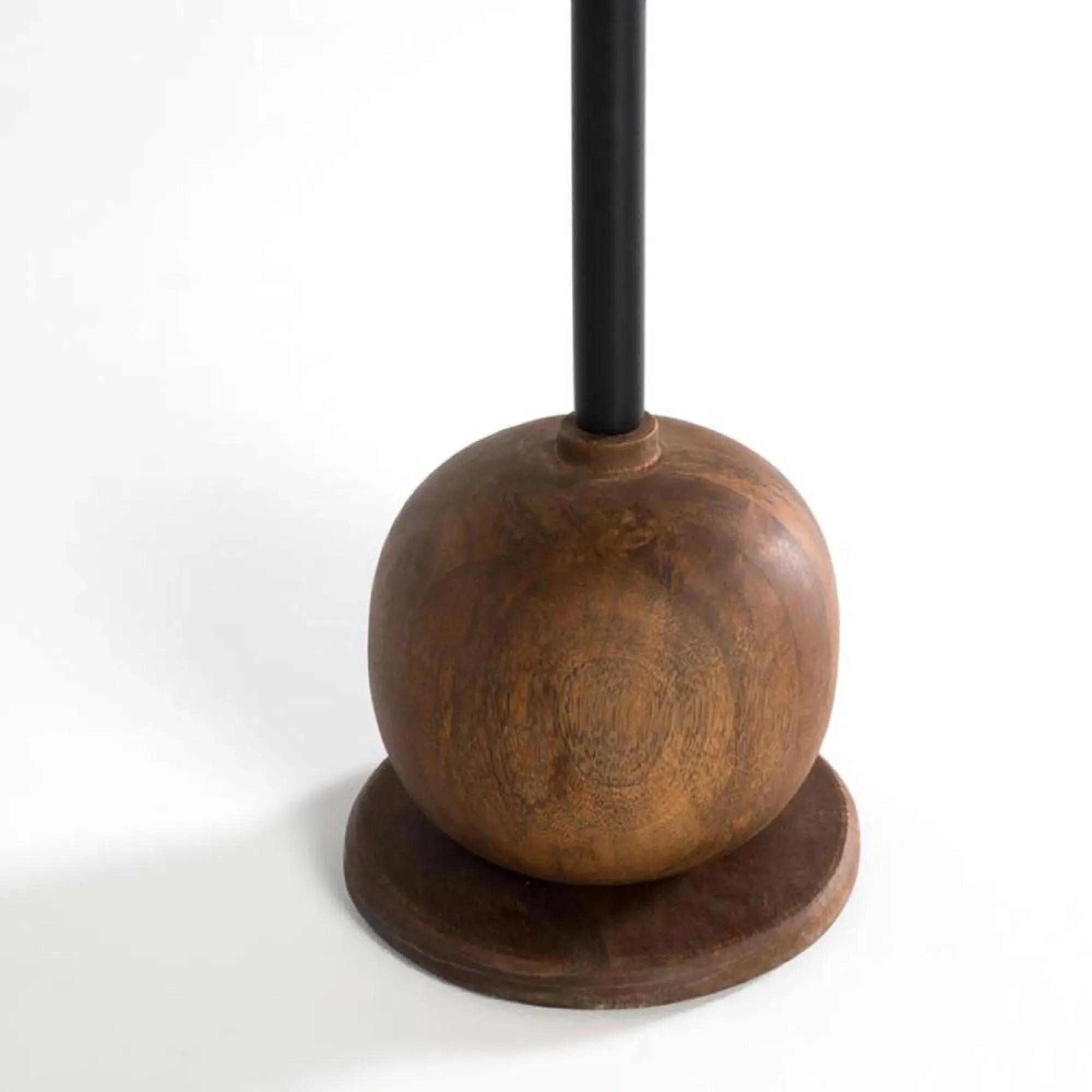 Potenza Round Side Table - Hazelnut, Mango Wood