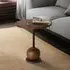 Potenza Round Side Table - Hazelnut, Mango Wood