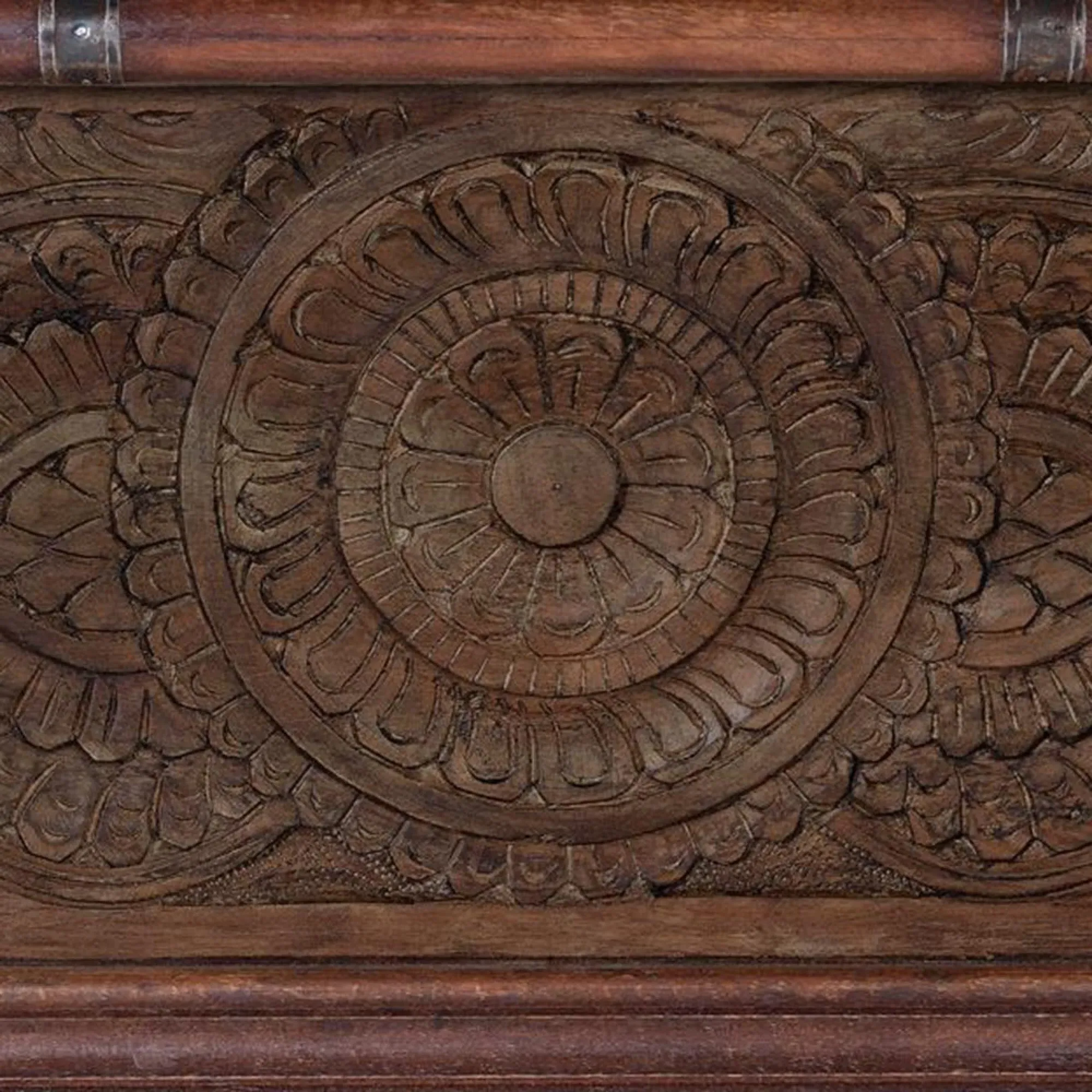 Pragraten Carved Storage Trunk - Brown, Mango Wood