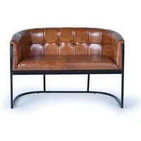 Quasqueton 2-Seater Sofa - Brown, Leather