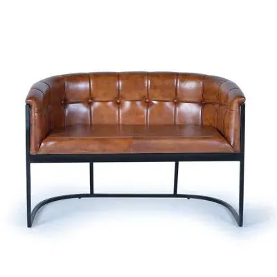 Quasqueton 2-Seater Sofa - Brown, Leather image