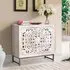Quintana Carved Small 2 Door Sideboard - White Washed, Mango Wood