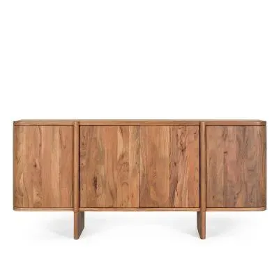 Ragusa 4 Door Large Sideboard - Natural, Acacia Wood
