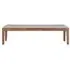 Randolph Padded Bench - Acacia Wood
