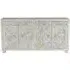 Ravanik Carved 4 Door Sideboard - White, Mango Wood